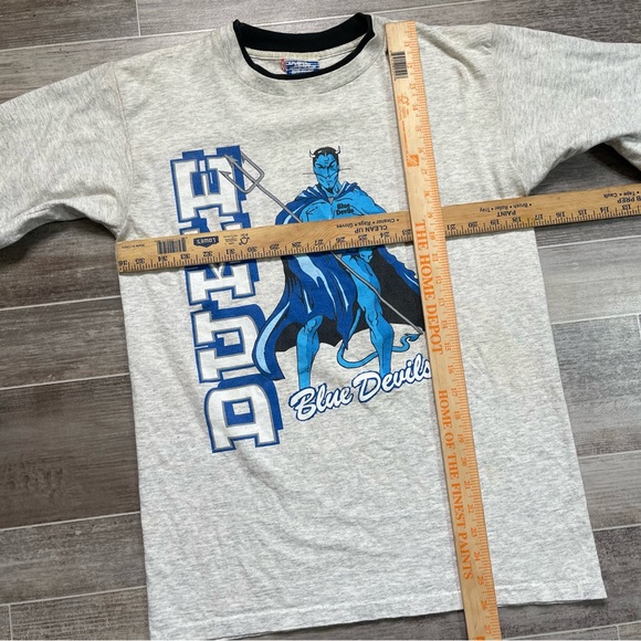 Vintage Duke Blue Devils T Shirt Double Sleeve - Picture 9 of 9